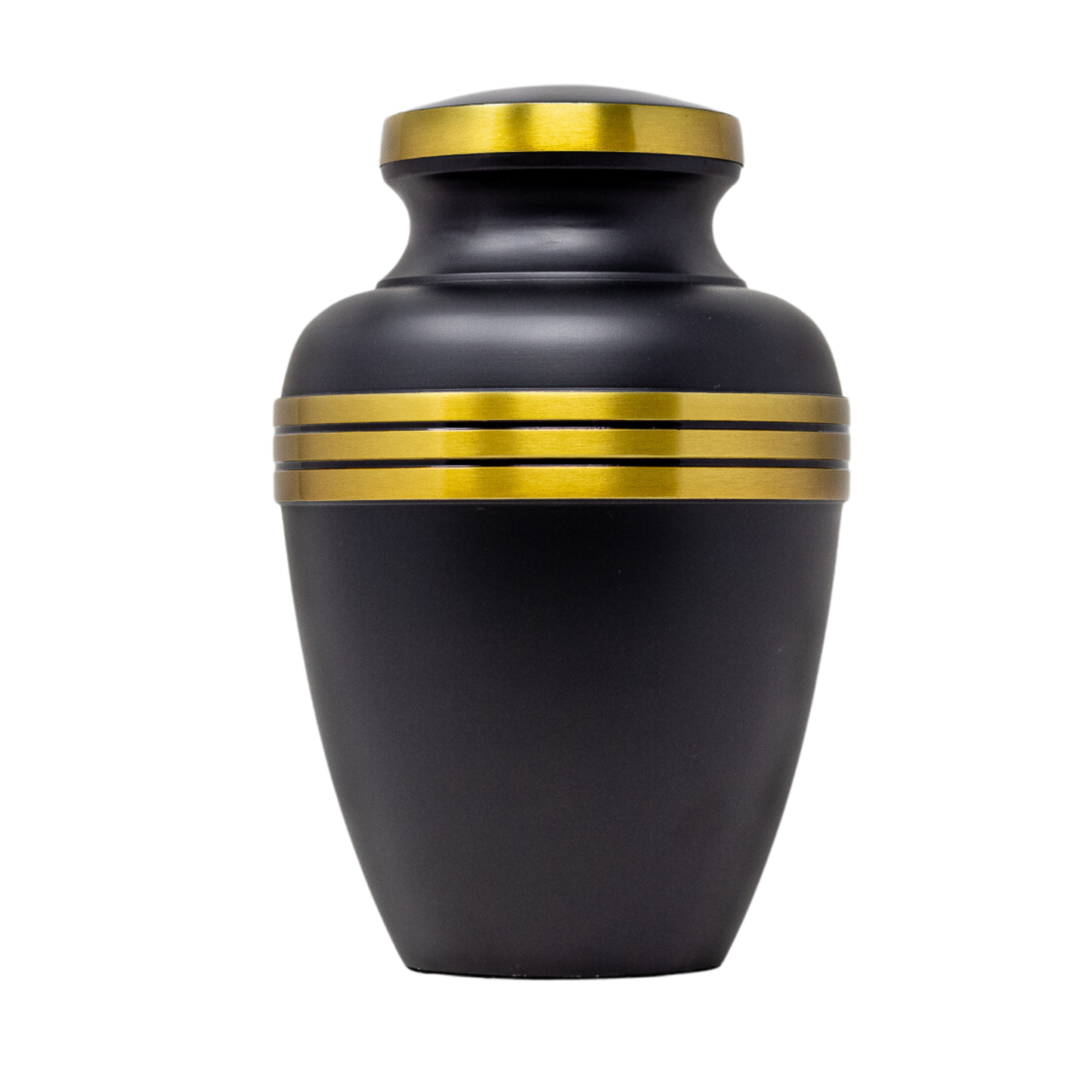 Black and Gold Urn - Urn for Human Ashes