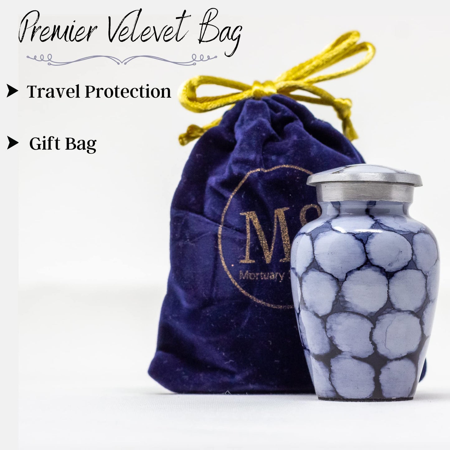 Purple Small Urn for Ashes - Keepsake Urn