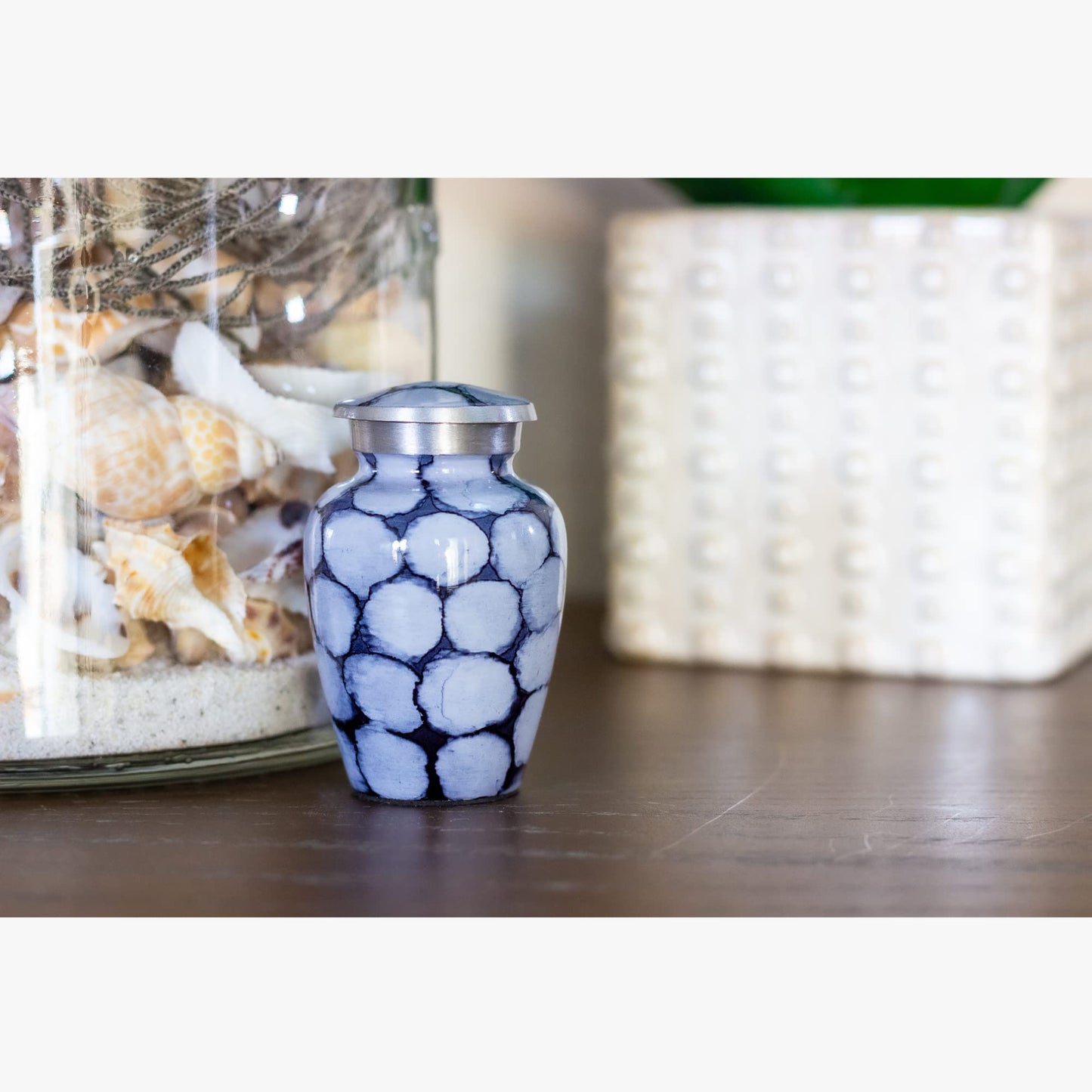 Purple Small Urn for Ashes - Keepsake Urn